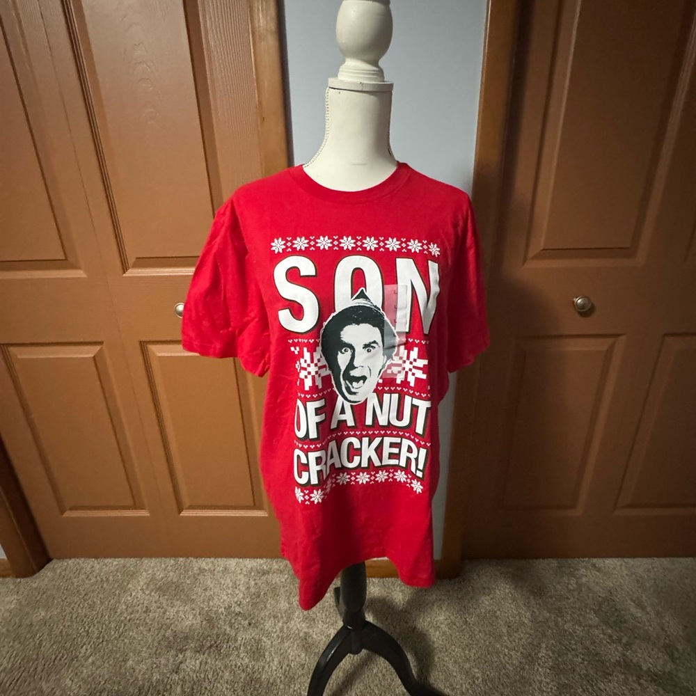Old Navy Red Graphic 'Son of a Nutcracker' Short Sleeve Tee